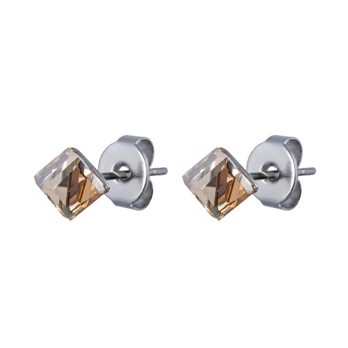 Пусеты Fiore Luna Crystal Champagne, SWE0127/1 CH S